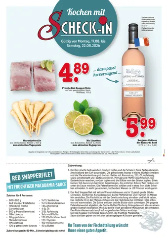 Quelle: Scheck-in Fischrezept und Produktangebote