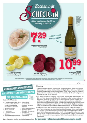 Fischrezept und Produktangebote