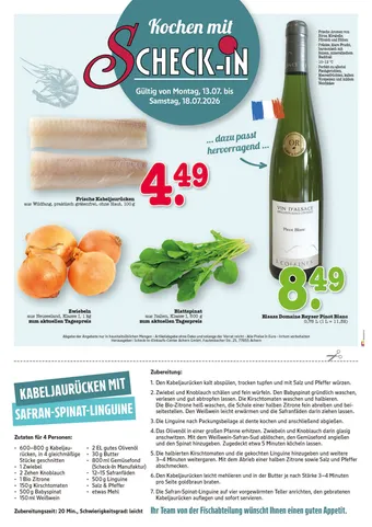 Fischrezept und Produktangebote