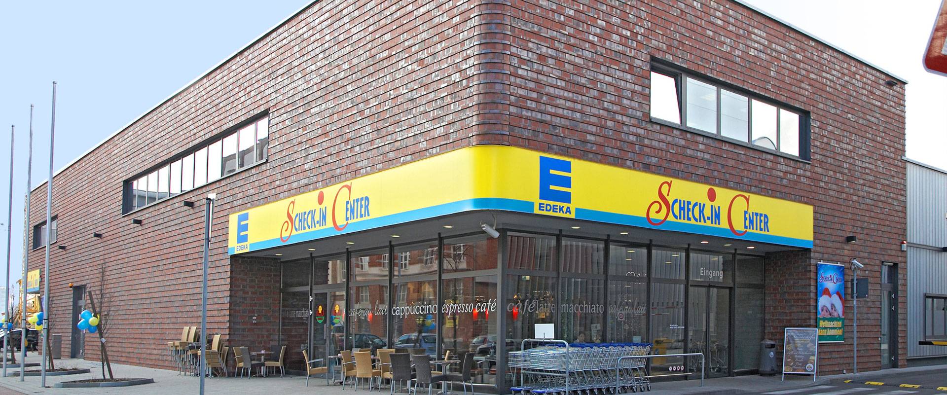 Außenansicht Scheck-In Center Frankfurt-Ostend