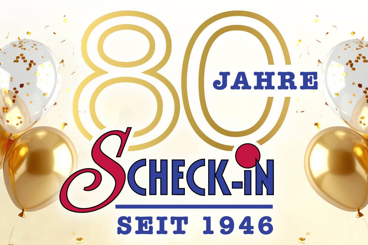 80 Jahre Scheck-in Center Jubiläum
