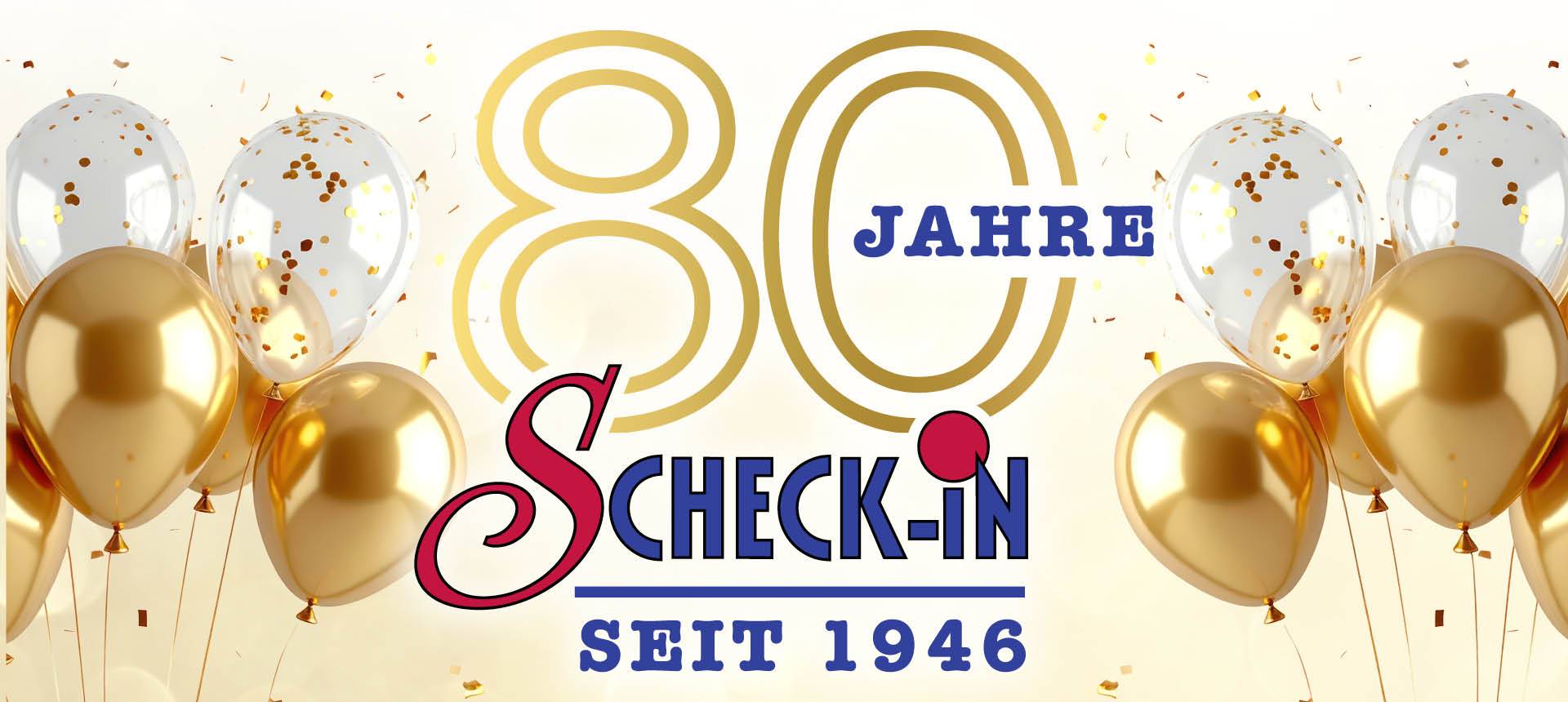 80 Jahre Scheck-in Center Jubiläum