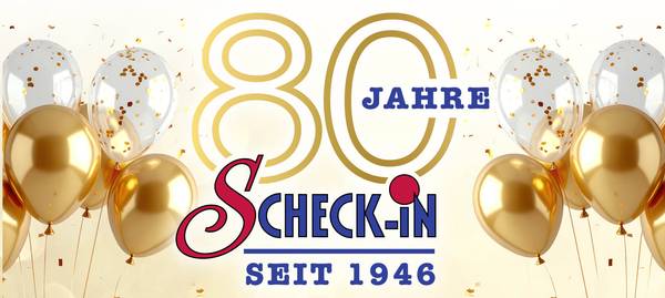 80 Jahre Scheck-in Center Jubiläum