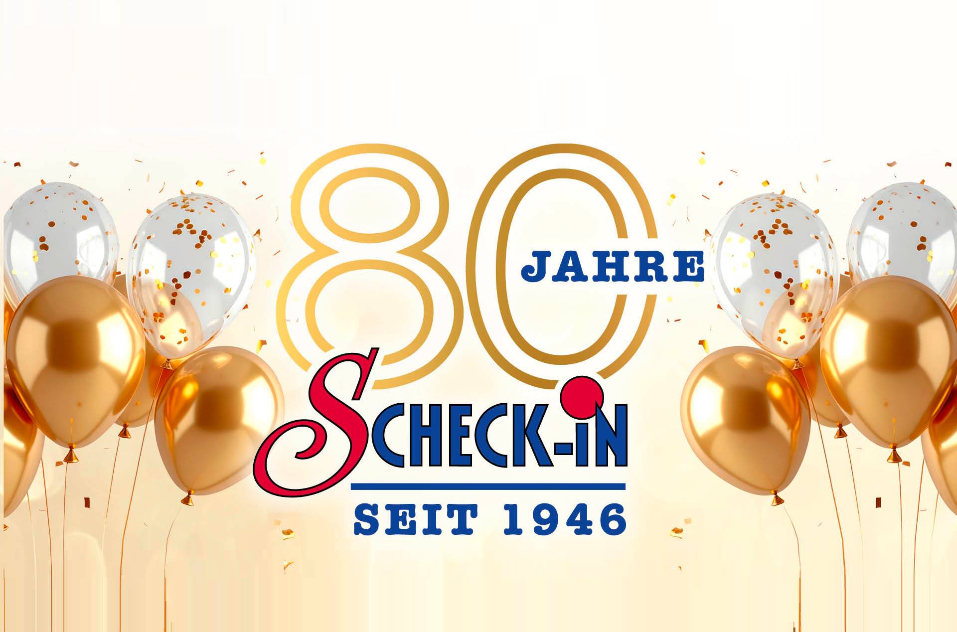 80 Jahre Scheck-in Center Jubiläum